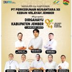 PTPN XII Wilayah Jember Mengucapkan Dirgahayu Kabupaten Jember ke-94
